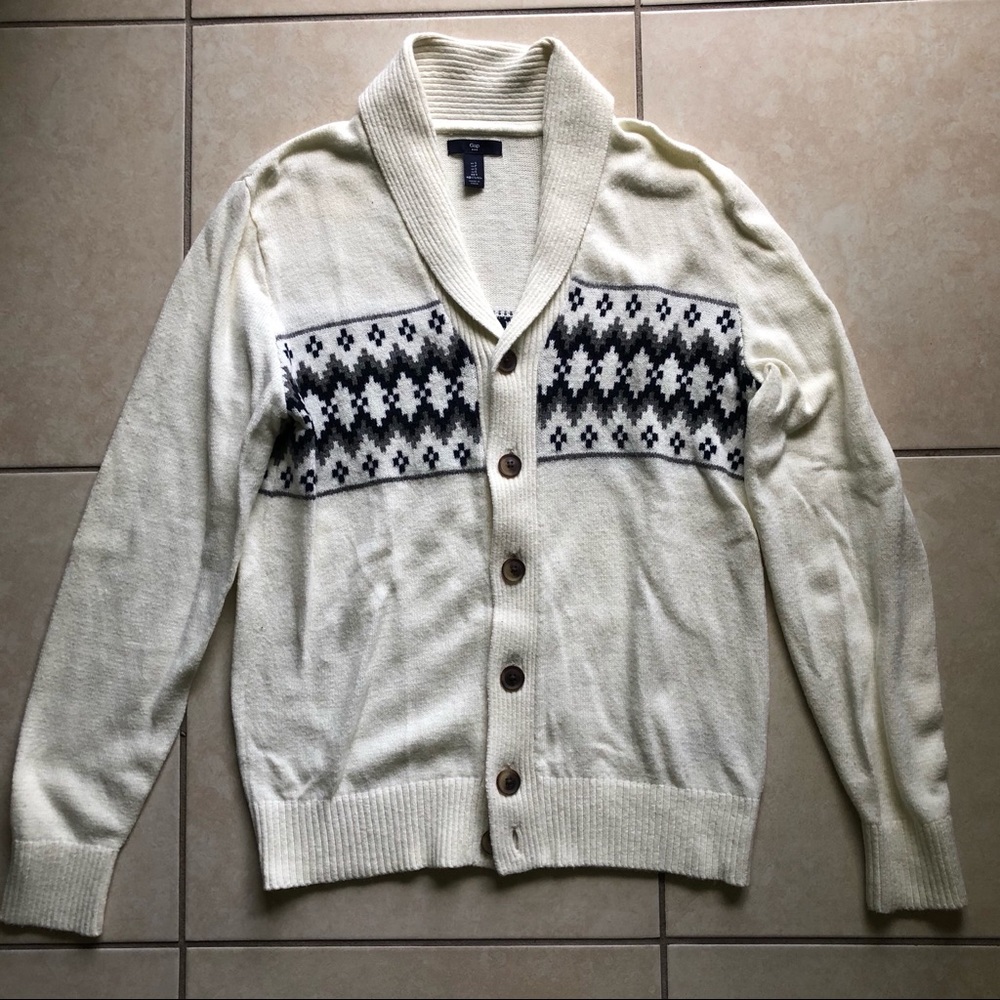 GAP Beige Patterned Cardigan